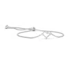 Angara Prong-set Diamond Heart Bolo Bracelet In White Gold/h