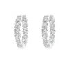 Angara Lab-grown Prong-set Diamond Inside Out Hoop Earrings In White Gold/h
