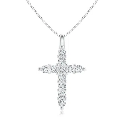 Angara Prong-set Diamond Mini Cross Pendant