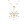 Angara Prong-set Diamond Sunburst Pendant In Yellow Gold/h