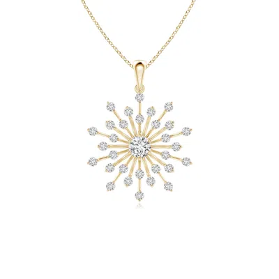 Angara Prong-set Diamond Sunburst Pendant In Gold