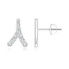 Angara Prong-set Diamond Wishbone Studs In White Gold/g