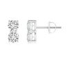 Angara Prong-set Double Diamond Stud Earrings