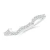 Angara Prong-set Lab-grown Diamond Contoured Wedding Ring
