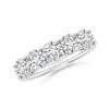 Angara Prong-set Round Diamond Five Stone Wedding Ring In White Gold/h