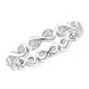 Angara Prong Set Round Diamond Infinity Knot Wedding Ring In White Gold/h