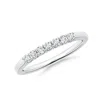 Angara Prong-set Round Diamond Seven Stone Wedding Ring In White Gold/g