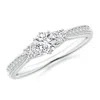 Angara Prong-set Round Diamond Three Stone Ring In White Gold/h