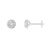 Angara Rope Framed Claw-set Diamond Martini Stud Earrings In White Gold/h