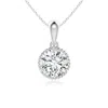 Angara Rope-framed Claw-set Diamond Solitaire Pendant In White Gold/h