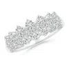 Angara Round Cluster Diamond Garland Wedding Ring In White Gold/h