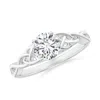 Angara Round Diamond Celtic Knot Engagement Ring In White Gold/h
