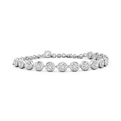 Angara Round Diamond Chain Bracelet In Metallic
