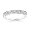 Angara Round Diamond Half Eternity Ring In White Gold/h