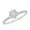 Angara Round Diamond Hidden Halo Engagement Ring In White Gold/h