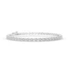 Angara Round Diamond Link Tennis Bracelet In White Gold/h
