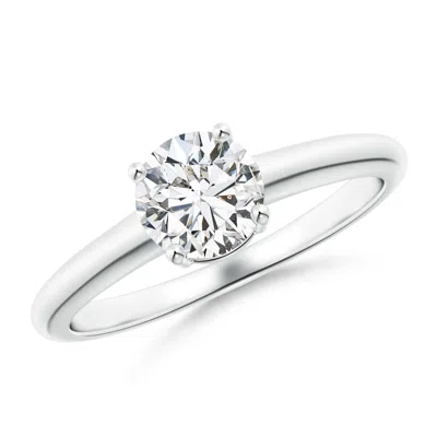 Angara Round Diamond Solitaire Engagement Ring