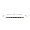 Angara Ruby Bar Bracelet In White Gold/deep Rich Red