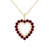 ANGARA RUBY OPEN HEART V-BALE PENDANT