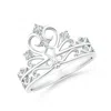 Angara Scattered Round Diamond Princess Tiara Ring In White Gold/g