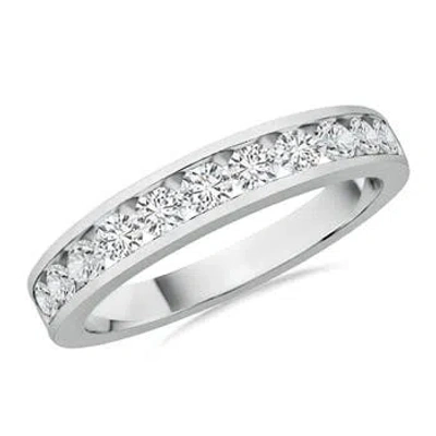 Angara Semi Eternity Diamond Ring In Metallic