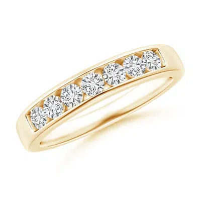 Angara Seven Stone Channel-set Diamond Wedding Ring In Gold