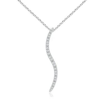 Angara Shangri-la - Brush Stroke Diamond Shangri-la Pendant In Metallic