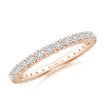 Angara Shared Prong-set Diamond Eternity Wedding Band For Her In Gold