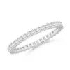 Angara Shared Prong-set Princess-cut Diamond Eternity Ring In White Gold/g