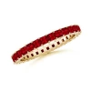 Angara Shared Prong Set Square Ruby Eternity Ring In Yellow Gold/deep Rich Red