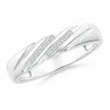 Angara Slanted Channel Set Diamond Wedding Ring For Her In White Gold/h