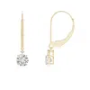 Angara Solitaire Diamond Dangle Earrings In Yellow Gold/h