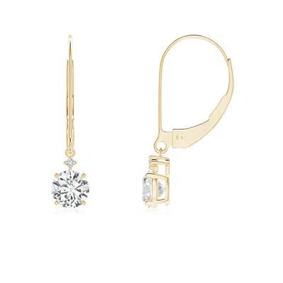 Angara Solitaire Diamond Dangle Earrings In Gold
