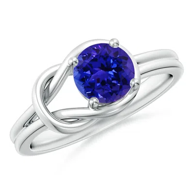 Angara Solitaire Tanzanite Infinity Knot Ring In Metallic