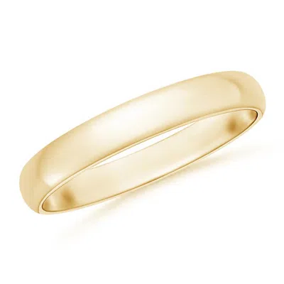 Angara Standard Comfort Fit Sleek Wedding Band In Gold