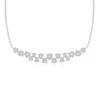 Angara Stardust Diamond Cluster Bar Pendant Necklace In White Gold/h