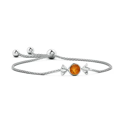 Angara Sweet Treats Round Citrine Candy Bracelet In Metallic