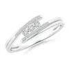Angara Three Stone Round Diamond Twin Bypass Ring In Platinum/h