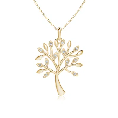 Angara Tree Of Life Diamond Pendant In Gold