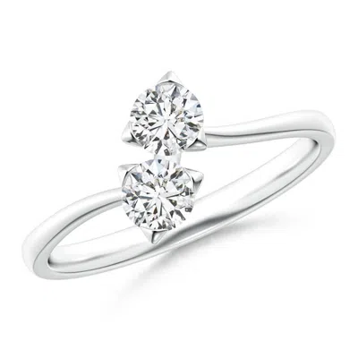 Angara Twist 2 Stone Diamond Promise Ring