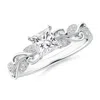 Angara Vintage Inspired Princess-cut Diamond Ring With Scrollwork In White Gold/h