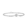 Angara Vintage Style Bezel-set Diamond Bracelet In White Gold/g