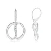 Angara Yin-yang Diamond Shangri-la Dangle Earrings In White Gold/h
