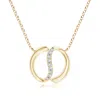 Angara Yin-yang Diamond Shangri-la Pendant In Yellow Gold/h