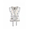 ANGE SOLLY SLEEVELESS EMBROIDERED JACKET