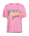 Ange An'ge Woman T-shirt Pink Size M/l Cotton, Modal