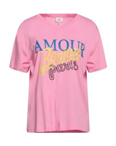 Ange An'ge Woman T-shirt Pink Size S/m Cotton, Modal