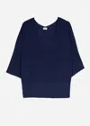 Ange Women's Lenono Loose Knit Sweater In Navy In Blue