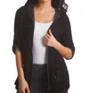 Angel Abstract Hooded Jacket In Black/aqua In Black