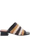 Angel Alarcon Blandine Sandal Woven With Low Block Heel